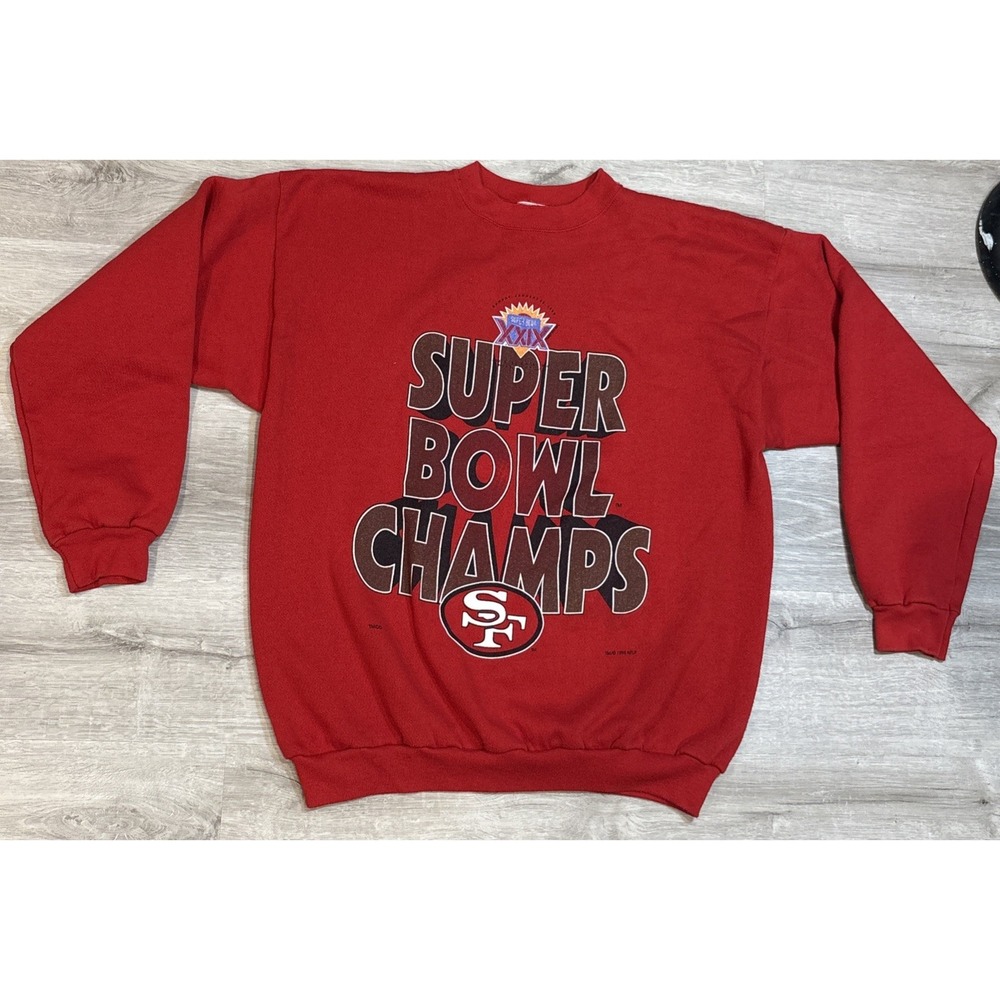 San Francisco 49ers Vintage 90's Red Spectator Sportswear Crewneck size‎ XL